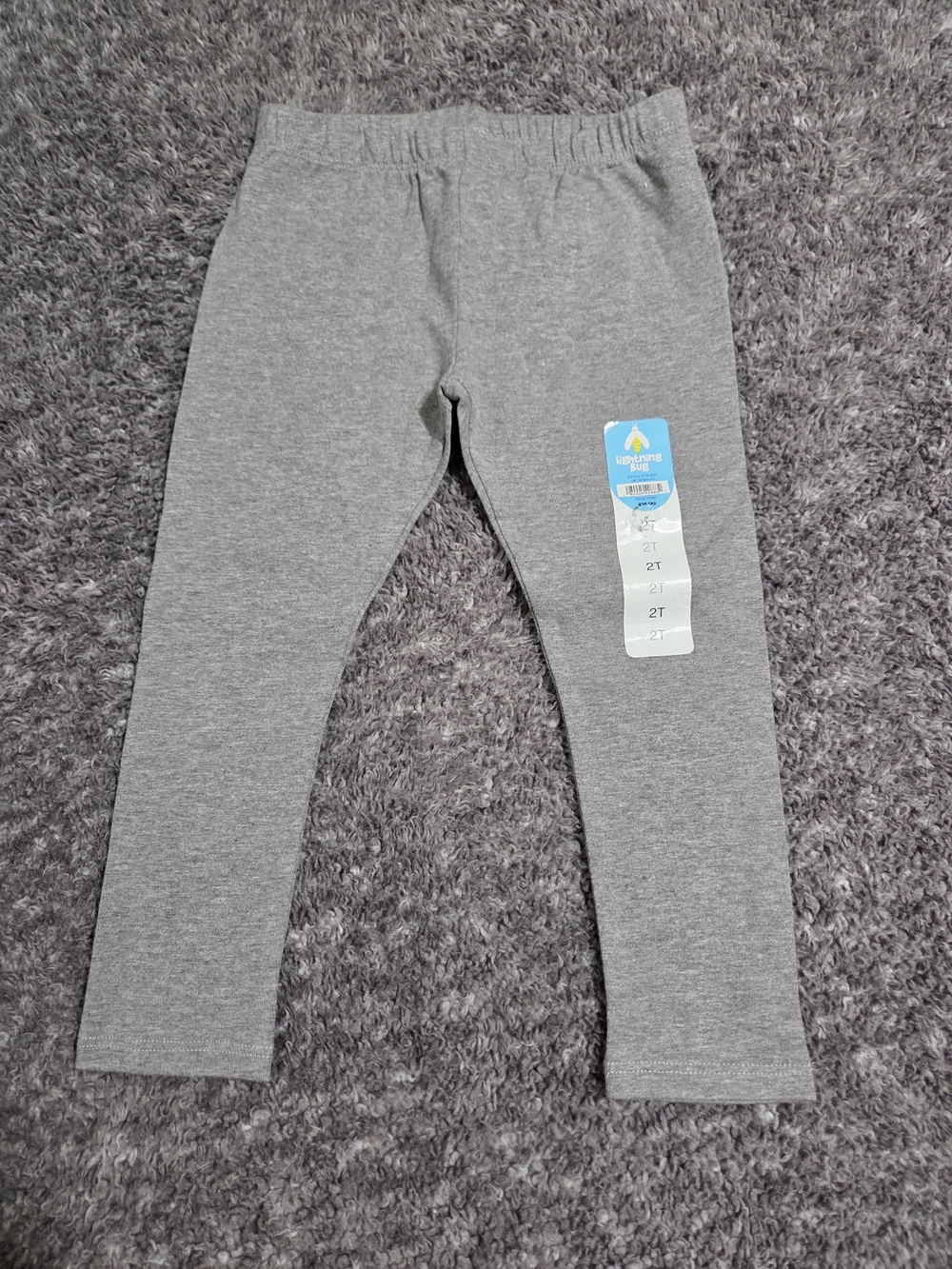 Kids Stretch Gray Leggings with Elastic Waistband